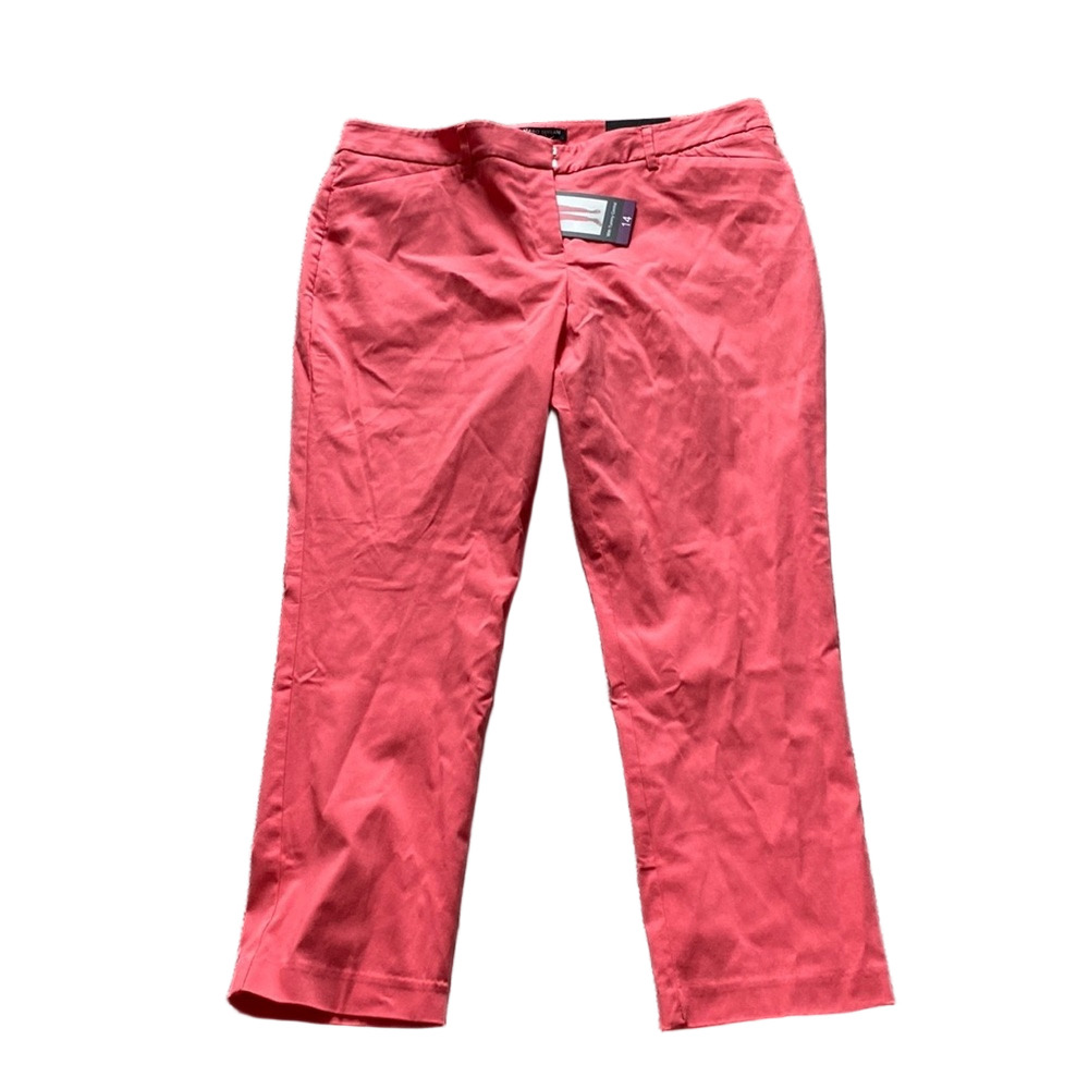 Mario Serrani Coral Ankle Pants SIZE 14 Tummy Control Stretch Casual